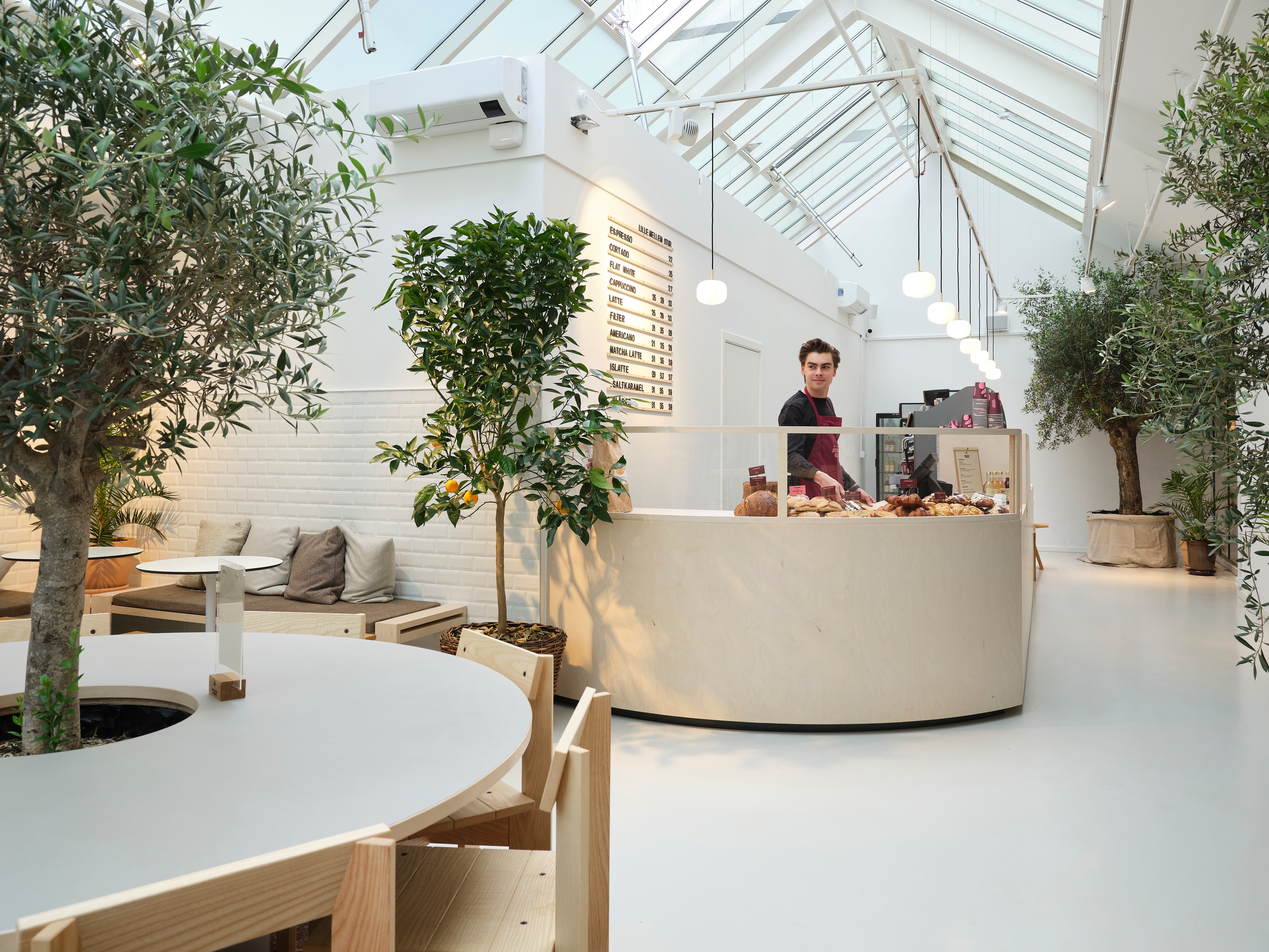 Inside our café in Amager Centret